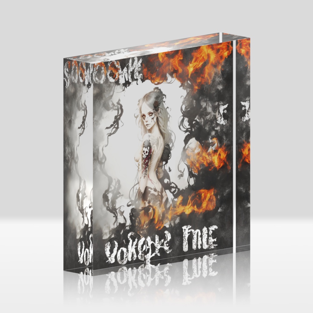 Smoke Fire Girl 100×100