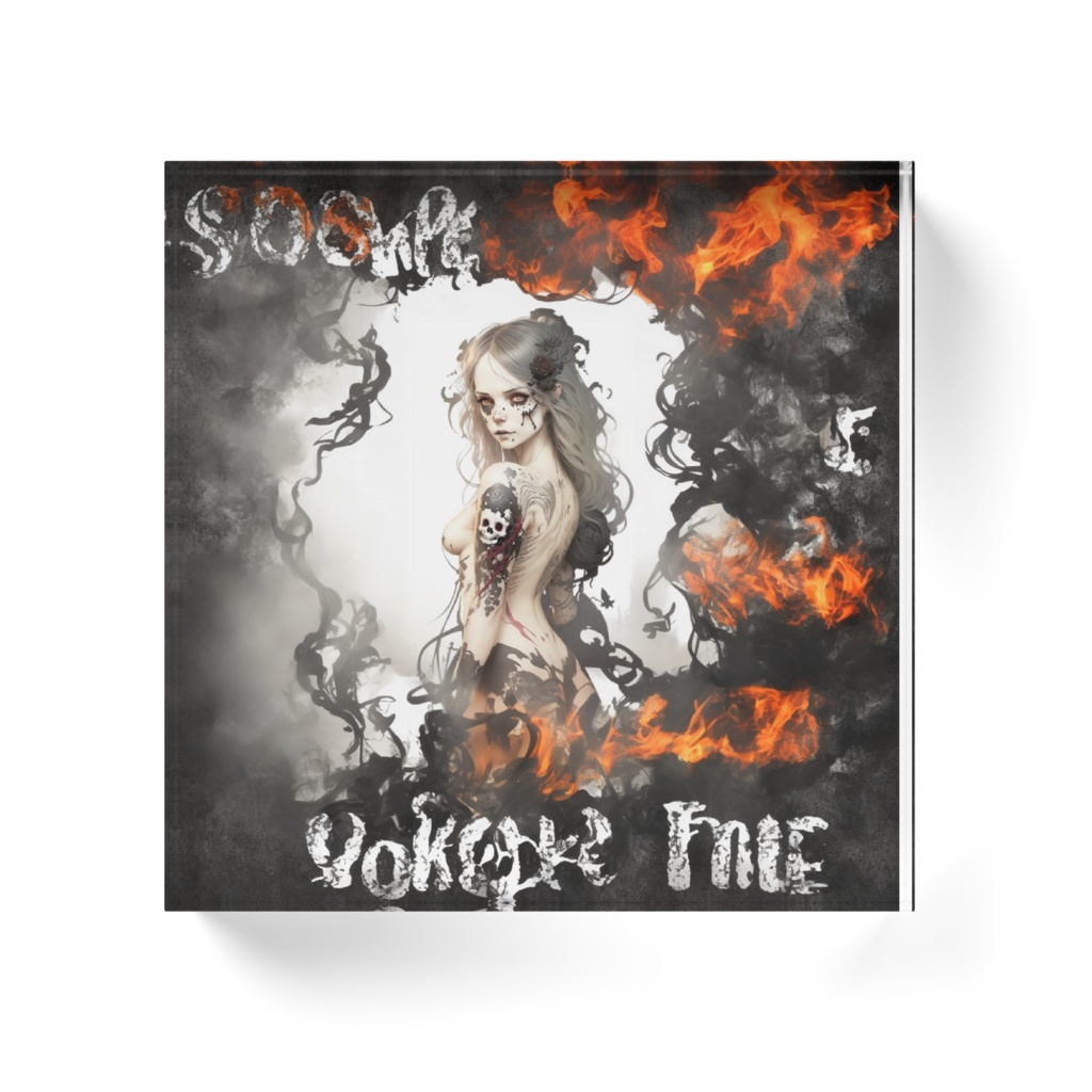Smoke Fire Girl 100×100