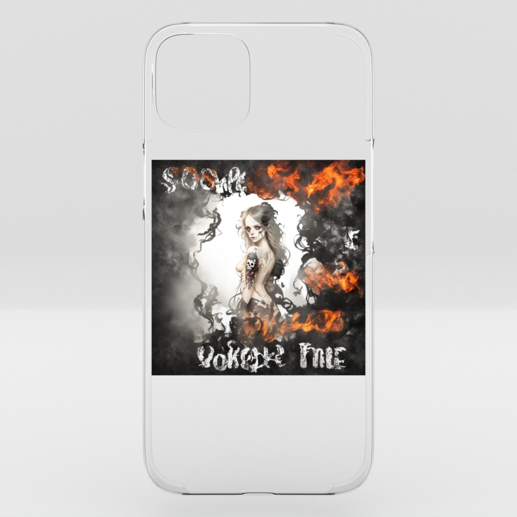 Smoke Fire Girl　 iPhone 15 Plus