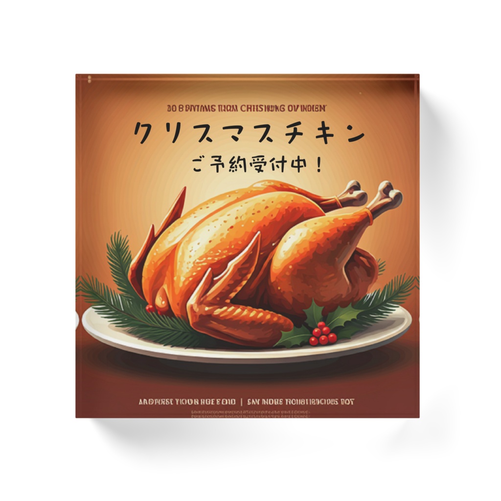 クリスマスチキン01ーご予約受付中100×100