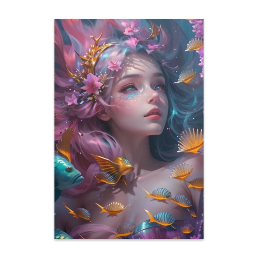 人魚01ーポストカード