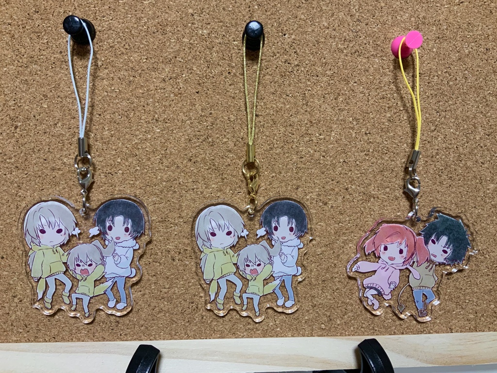 どうぶつパーカーアクリルストラップ