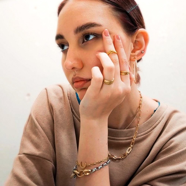 ハワイアンジュエリー ブレスレット チェーン レディース マンテル gbs8200