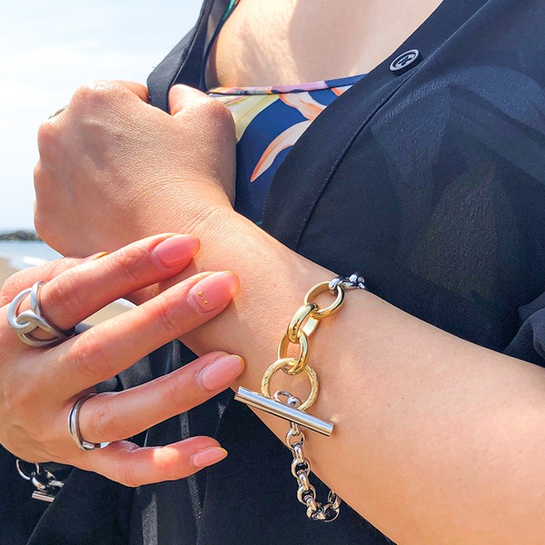 ハワイアンジュエリー ブレスレット チェーン レディース マンテル gbs8200