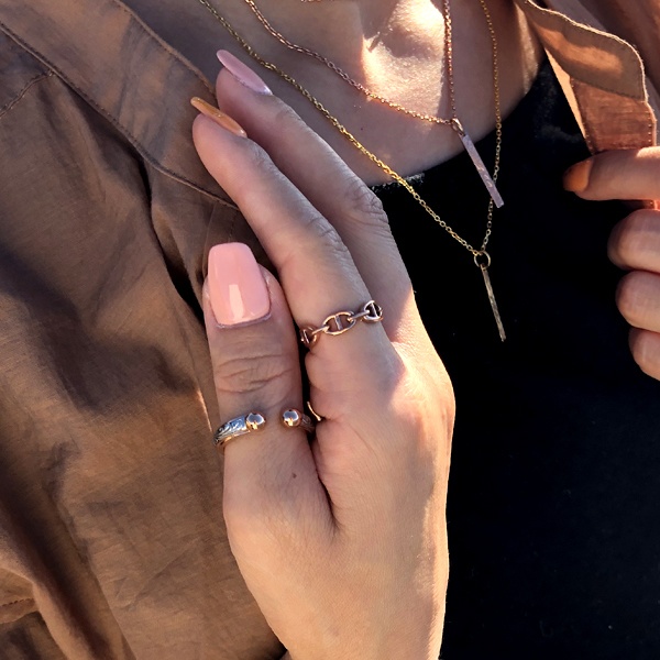 ハワイアンジュエリー リング 指輪 スクロール ウェーブ ステンレス grs8704