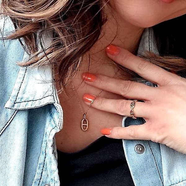 ハワイアンジュエリー リング 指輪 スクロール ウェーブ ステンレス grs8704