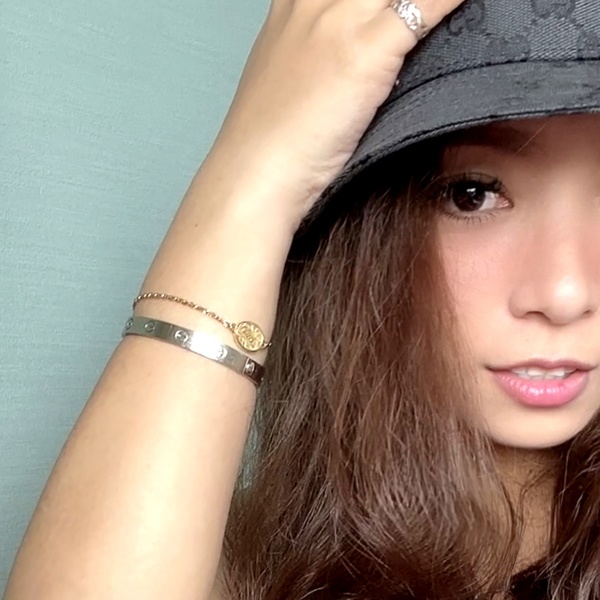 ハワイアンジュエリー ブレスレット コイン スクロール 波 ステンレス gbs8197