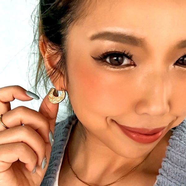 ハワイアンジュエリー ピアス 片耳用 クラシカル プルメリア ステンレス 金属アレルギー対応   ges8258