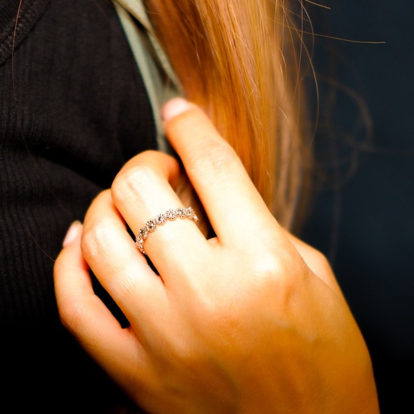 ボヘミアンリゾート リング フリーサイズ 指輪 花 フラワー ステンレス 金属アレルギー対応 mnk32