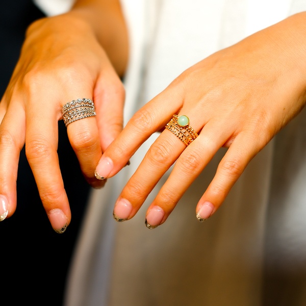 ボヘミアンリゾート リング イヤカフ 2Way 指輪 ステンレス 金属アレルギー対応 mnk21