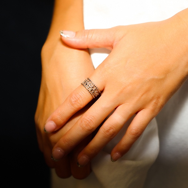 ボヘミアンリゾート リング イヤカフ 2Way 指輪 ステンレス 金属アレルギー対応 mnk21