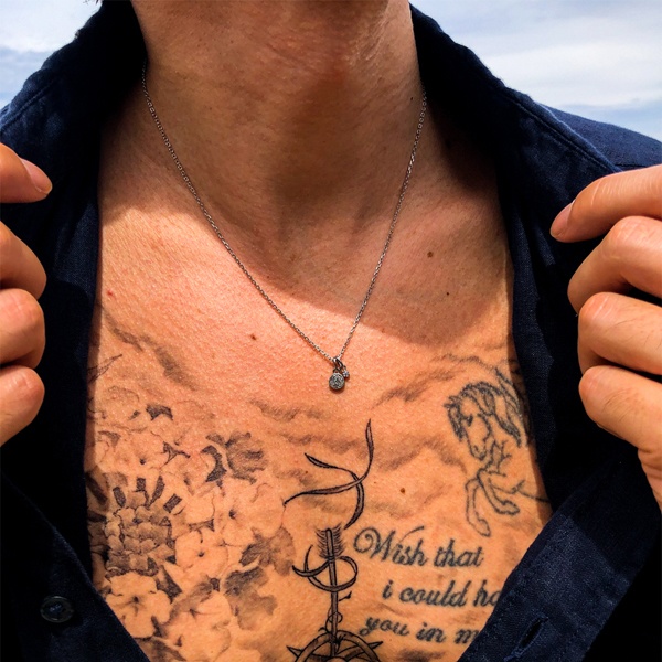 ハワイアンジュエリー ネックレス スクロール 2way メンズ レディース gps81255ステンレス