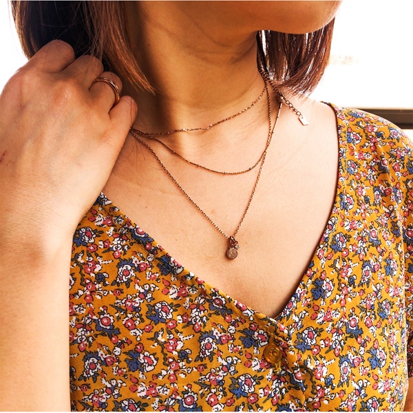 ハワイアンジュエリー ネックレス スクロール 2way メンズ レディース gps81255ステンレス