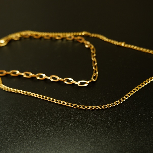 ボヘミアンリゾート 2連 ネックレス パール ステンレス 金属アレルギー mnk02対応 インスタ