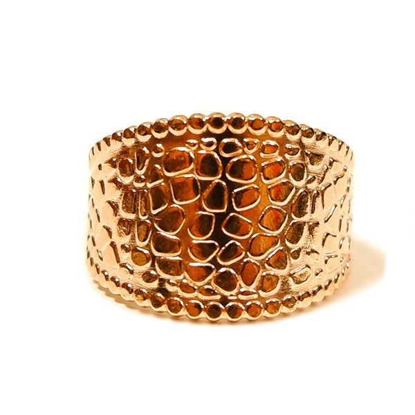 ボヘミアンリゾート リング クロコダイル フリーサイズ 指輪 ステンレス 金属アレルギー対応 mnk23