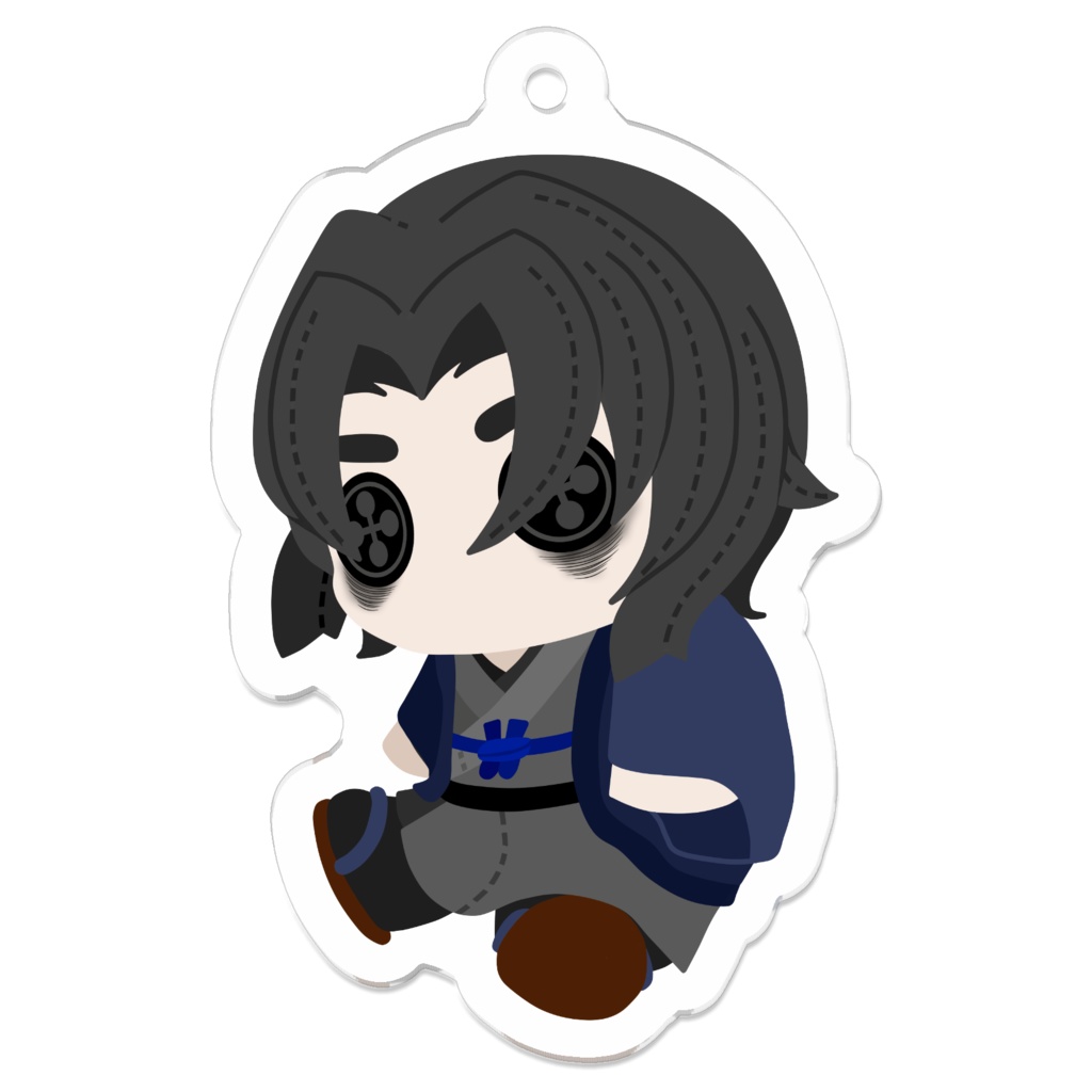 【けぇてん】アクリルキーホルダー（羽織有り）