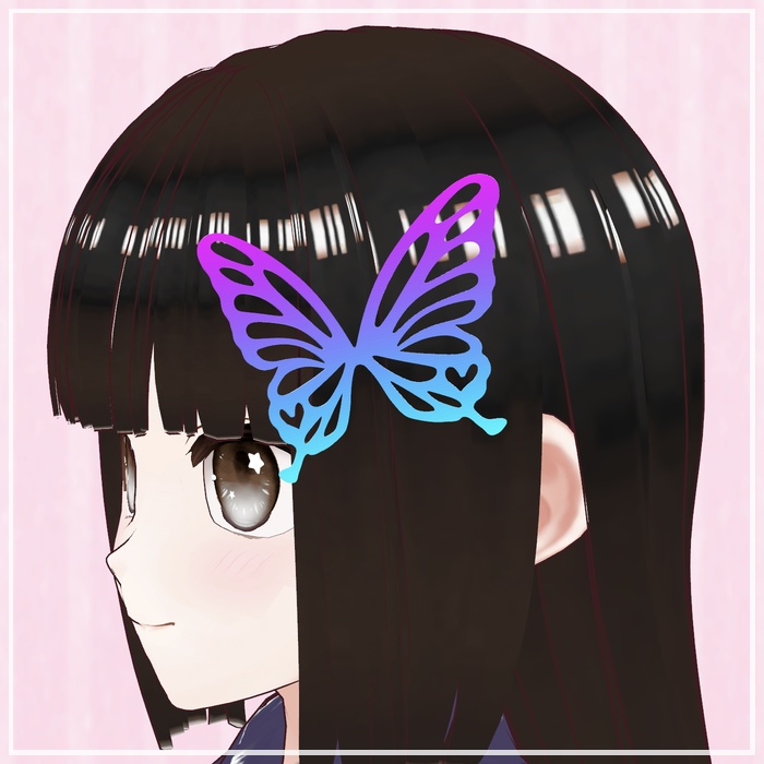 蝶の髪飾り – Butterfly Hair Pin –