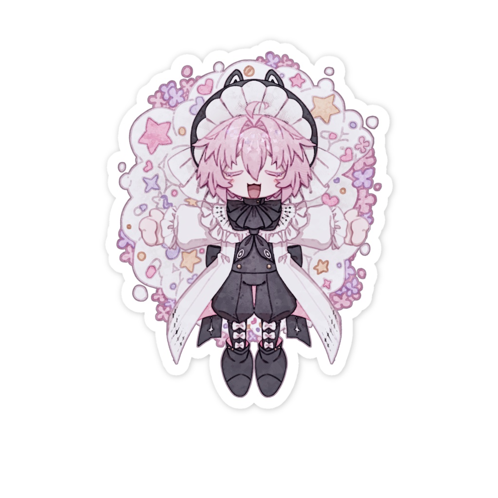 ポム もこもこゆめごごちスマホステッカー