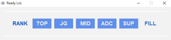 Ready LoL / Ver 0.8.0 / for Win