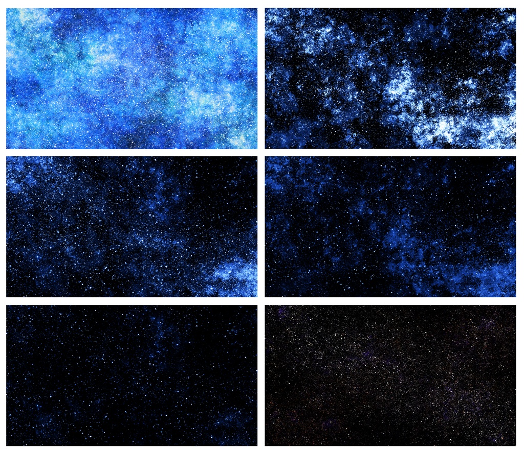 【商用可能】星空宇宙風テクスチャ画像11枚セット