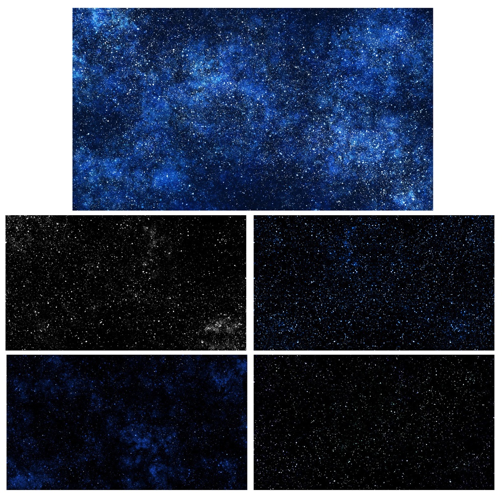 【商用可能】星空宇宙風テクスチャ画像11枚セット