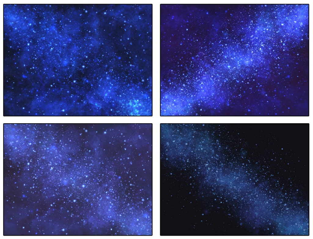 【商用利用可能】星・宇宙風の画像素材17枚セット