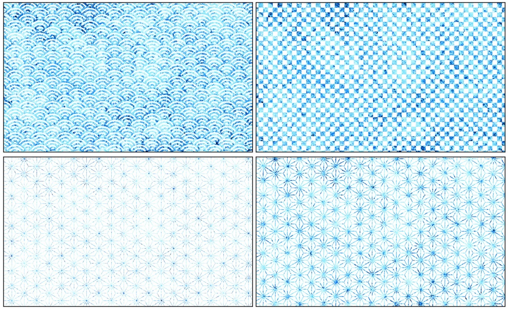 【商用利用可能】キラキラ和柄画像素材22枚セット