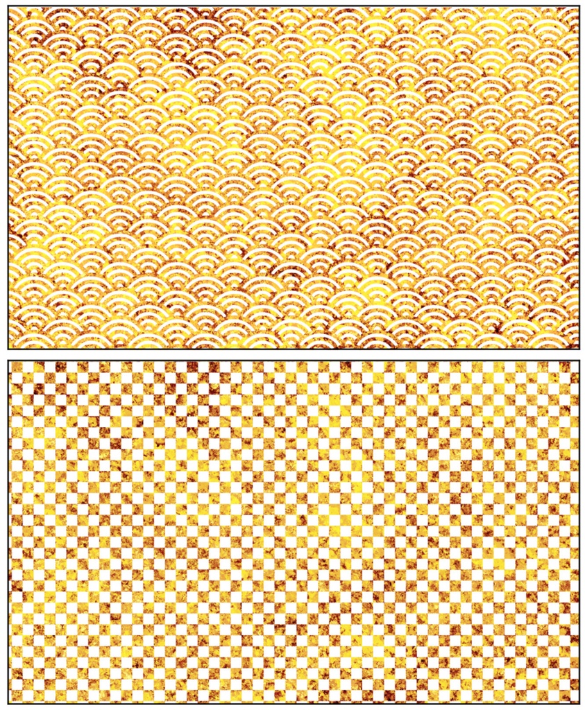 【商用利用可能】キラキラ和柄画像素材22枚セット