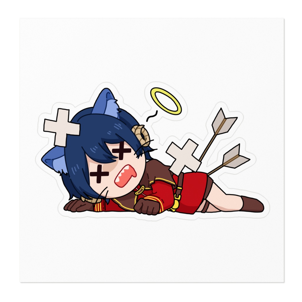 ばたんきゅ~なステッカー