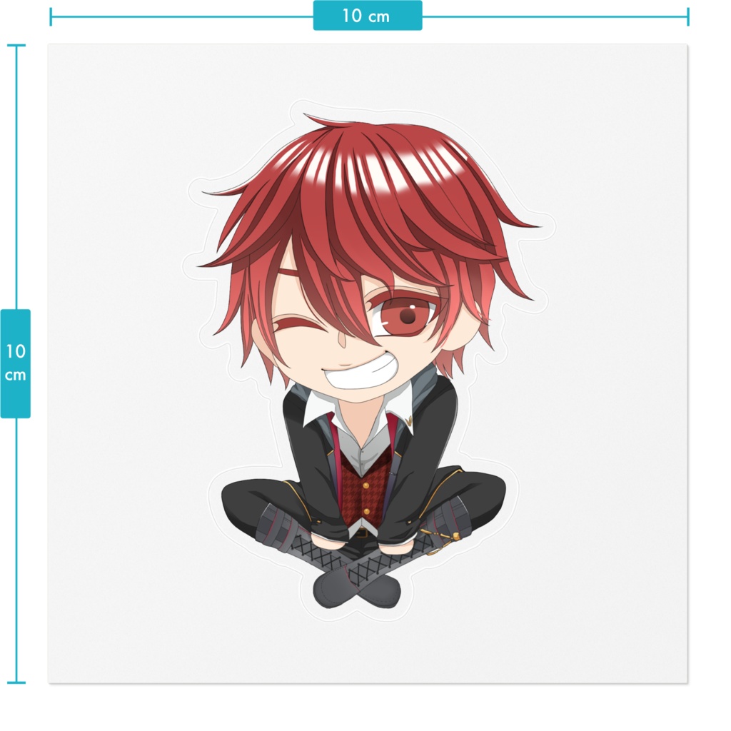 『ミニ仁』全身ステッカー(デフォルト)