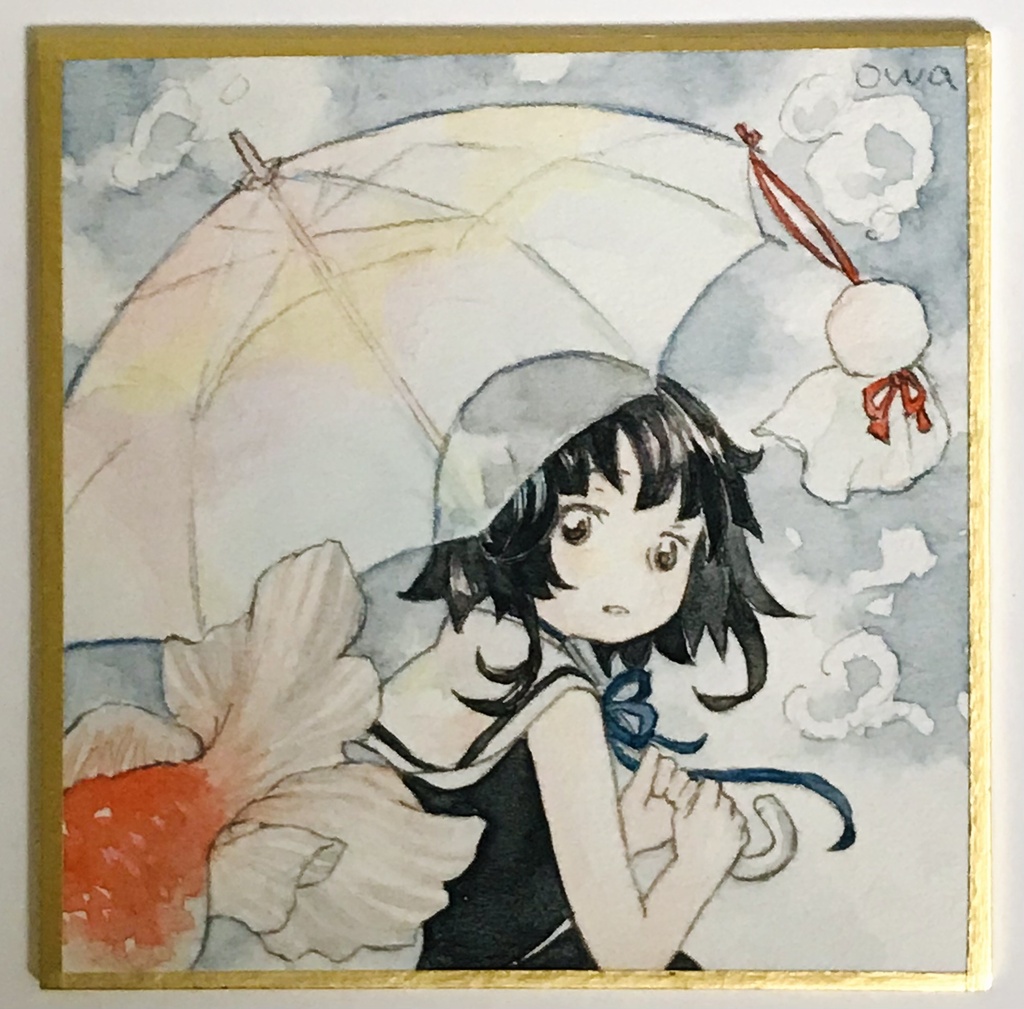 ミニ原画「傘」