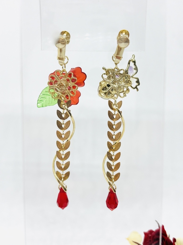 非公式 怪獣8号 日比野カフカ モチーフ イヤリング