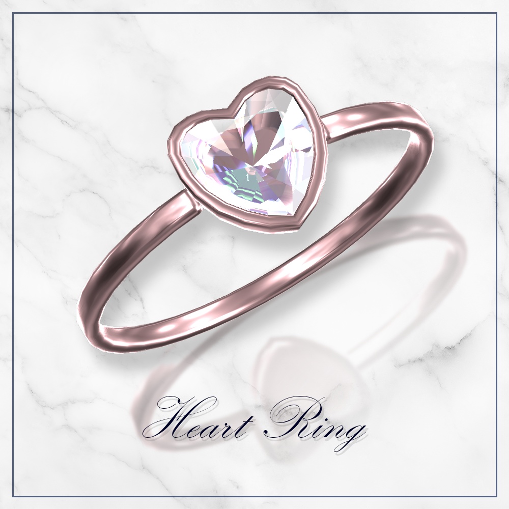✨ 7/20まで開店記念セール✨Heart Ring【VRChat向け】