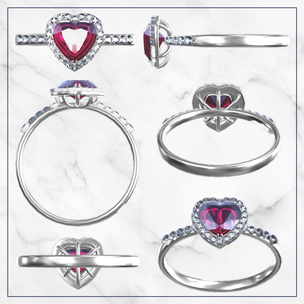 ハートシェイプリング【VRChat向け】