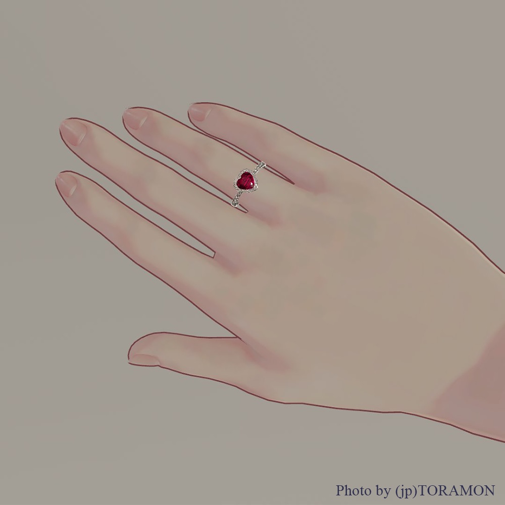 ハートシェイプリング【VRChat向け】