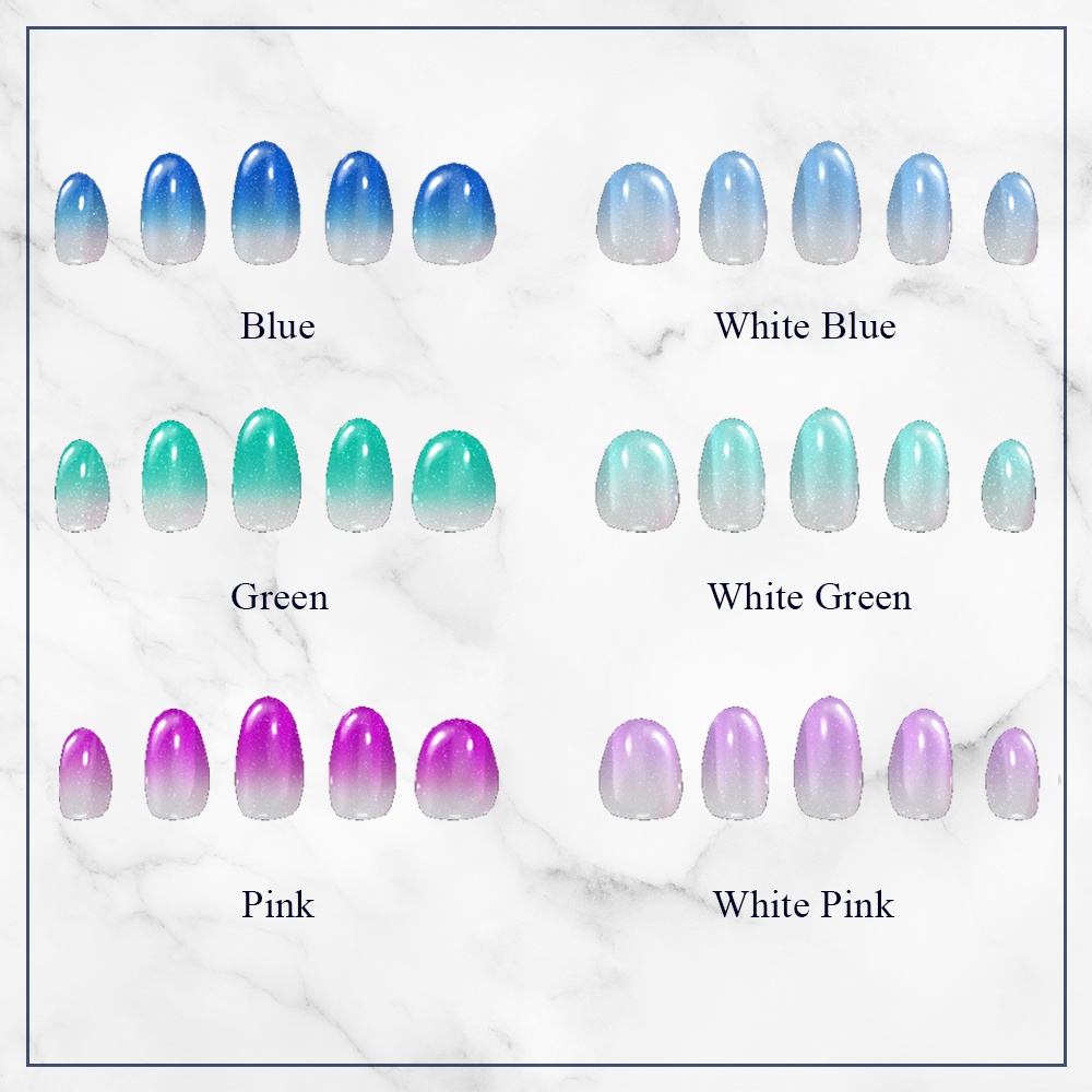 【MDollnail対応】かき氷風ネイルVol.1【VRChat向け】