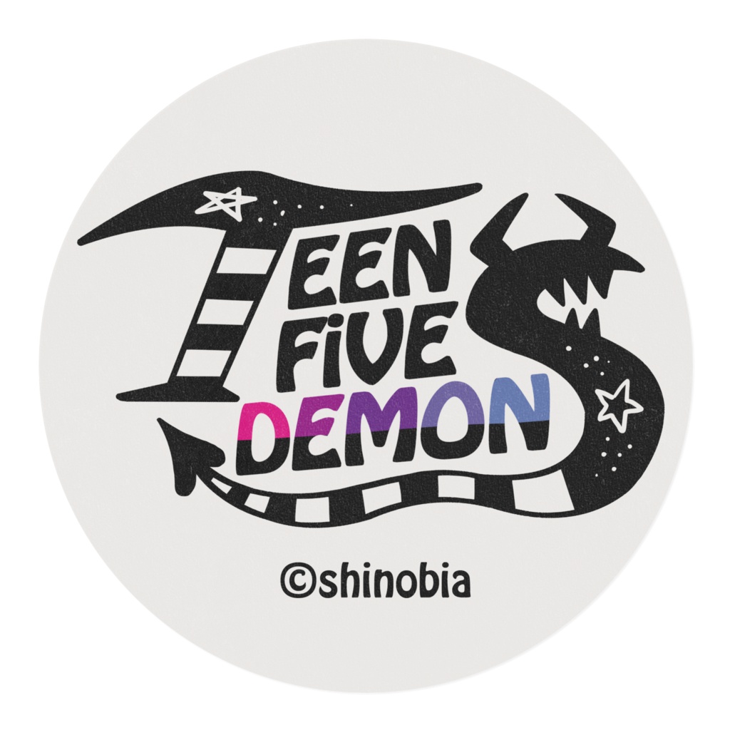 TEEN5DEMONSマスキングテープ(モノクロ)