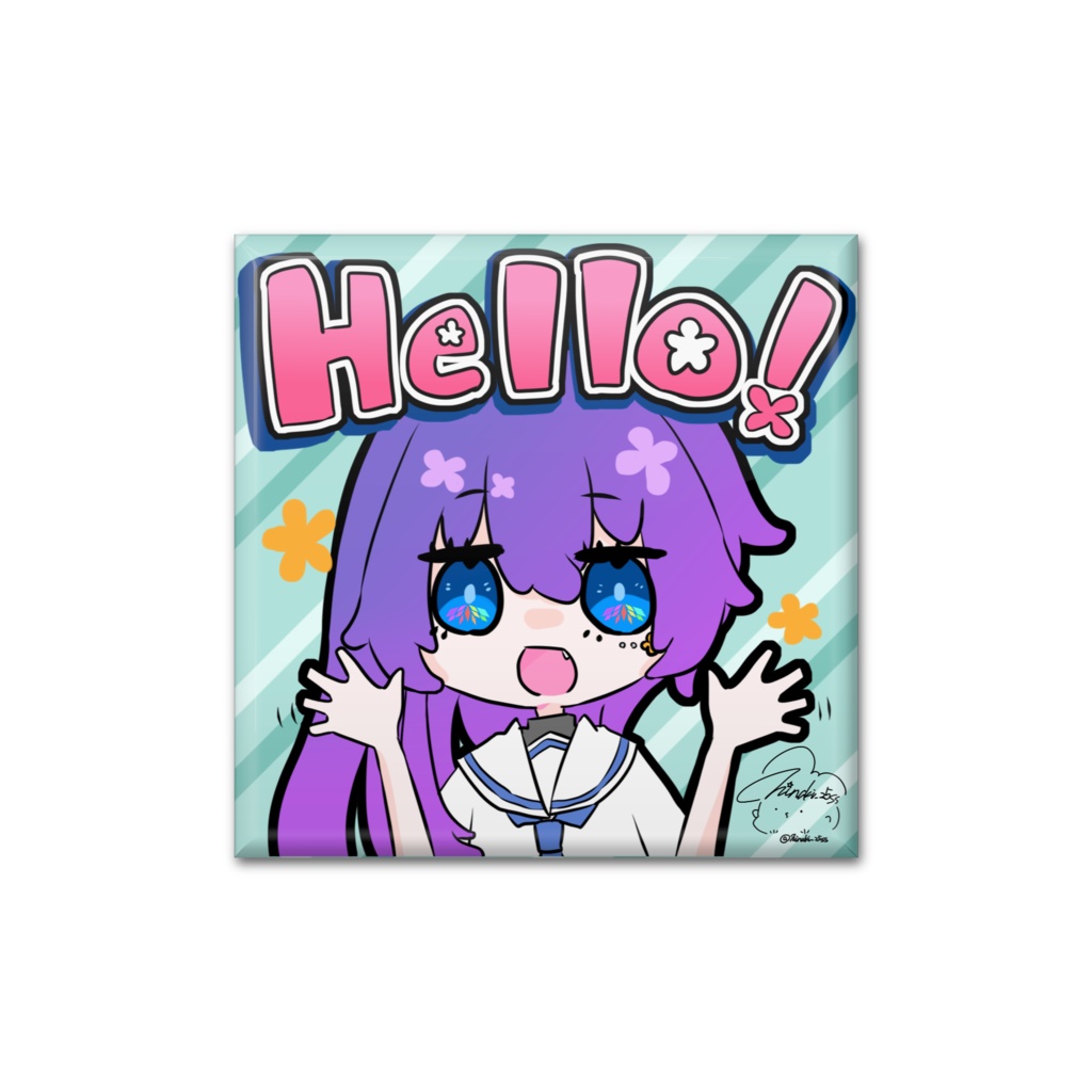 Twitchスタンプ缶バッジ001