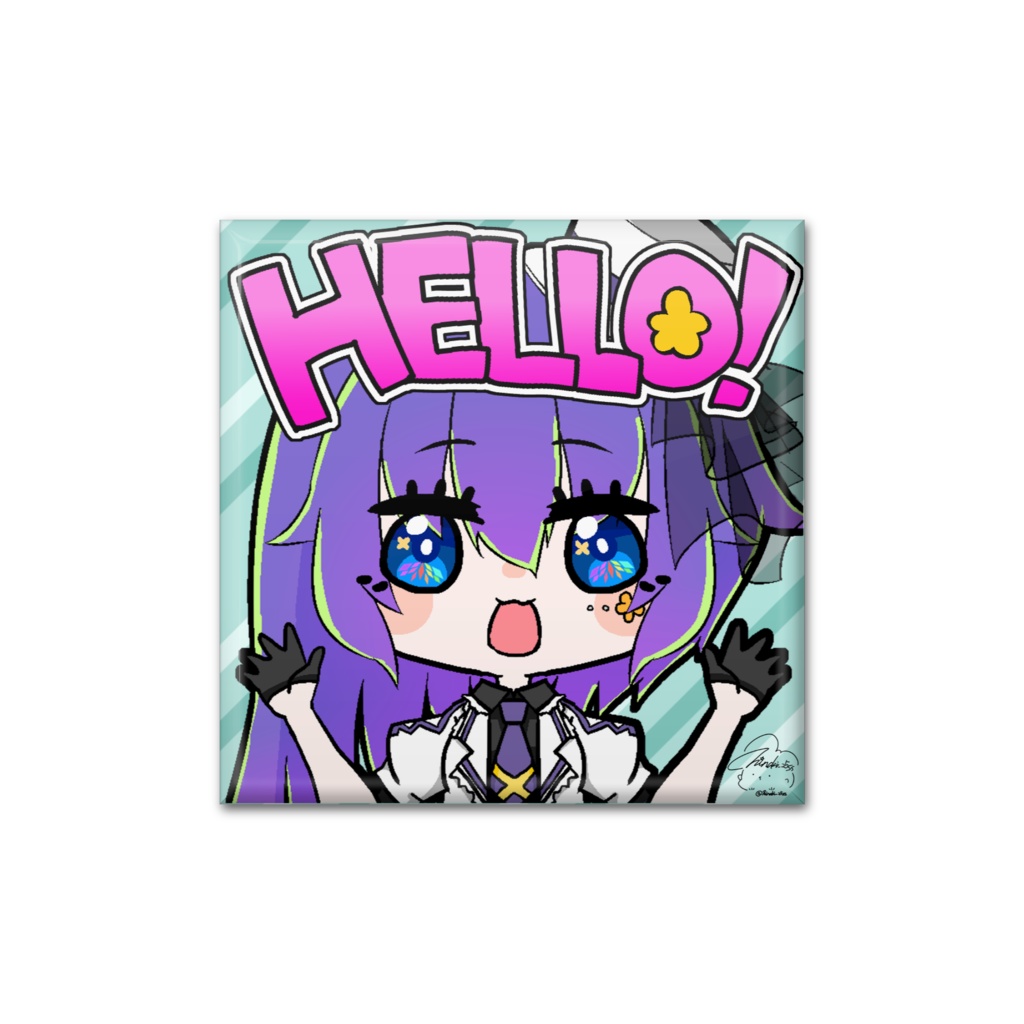 Twitchスタンプ缶バッジ002