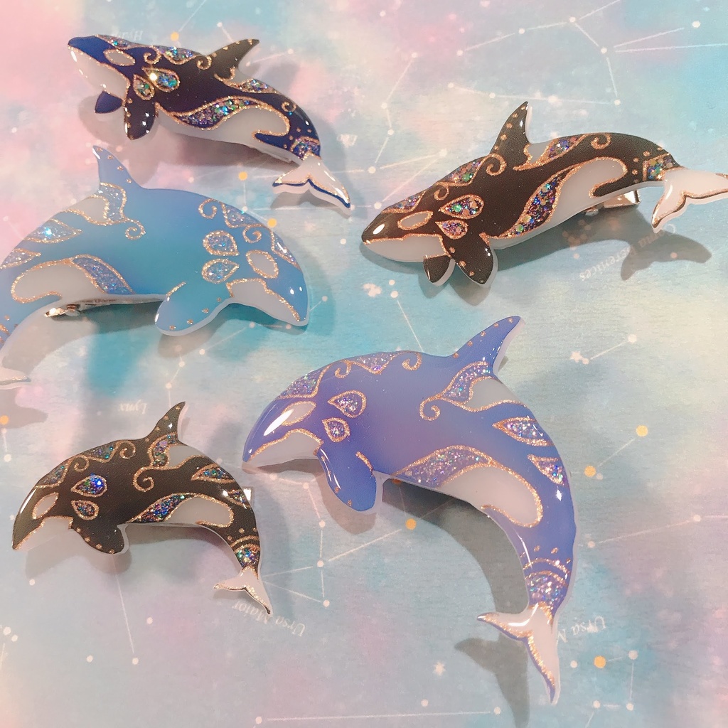 シャチのヘアクリップ あやる Booth