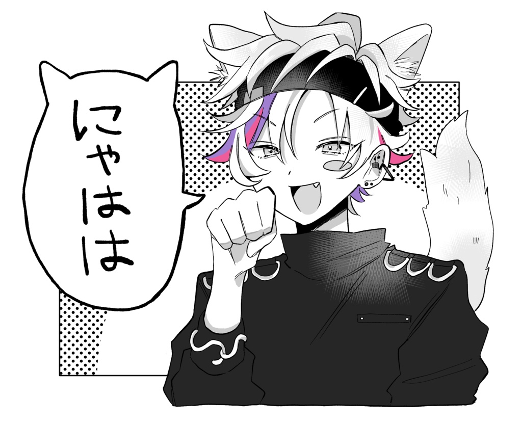ねこアクリルキーホルダー(不破)