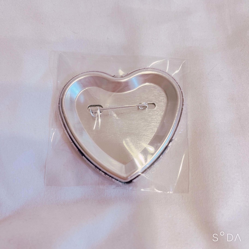 【C104】ハート型缶バッジ メイドちゃん