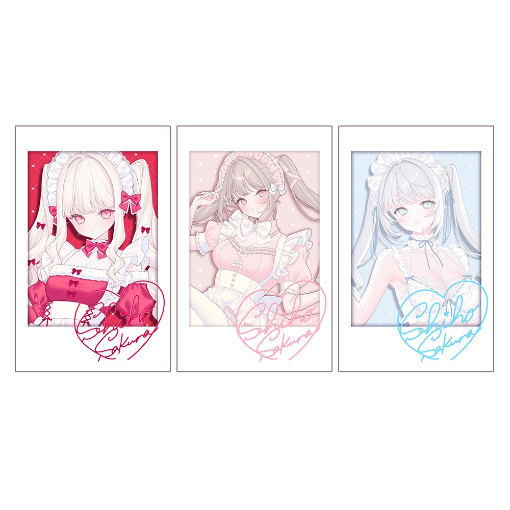 箔押しサイン入りチェキ風カード