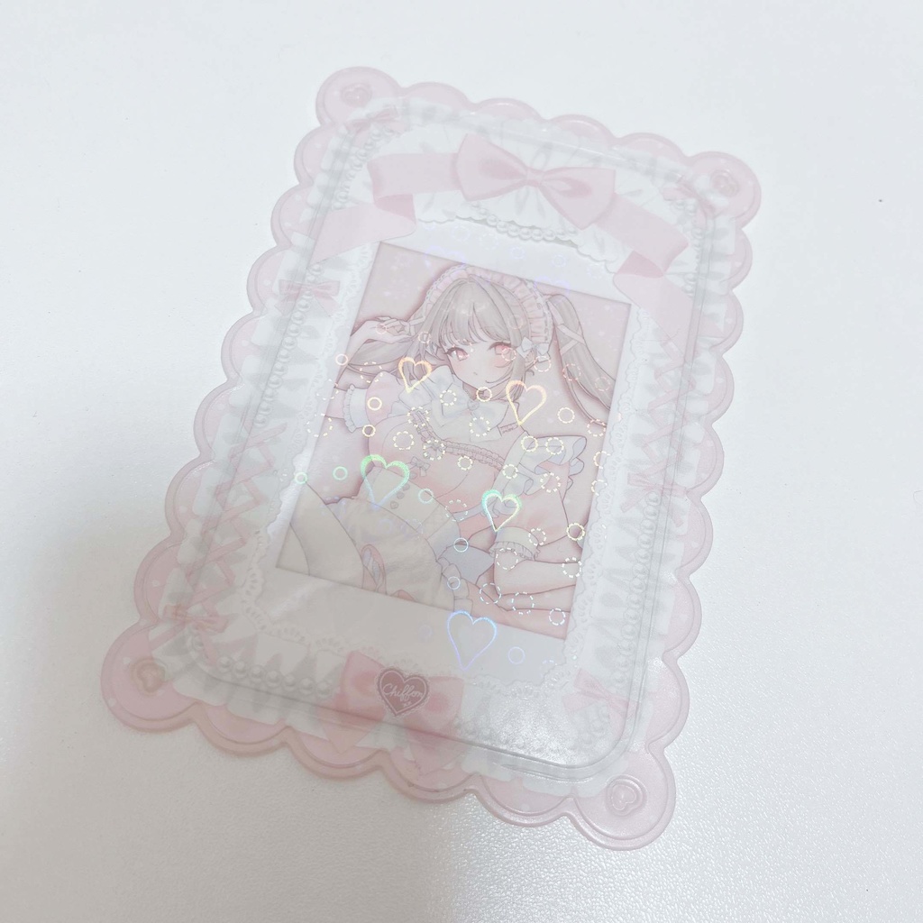 箔押しサイン入りチェキ風カード