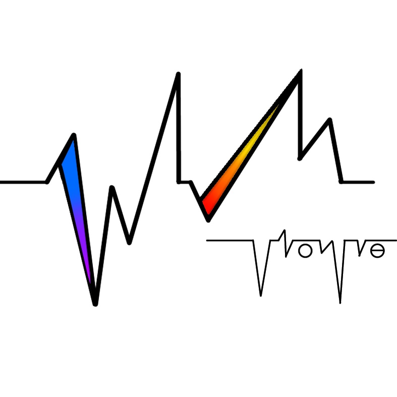 劇団オリジナルジップパーカー 心電図風 (両面 / 白)