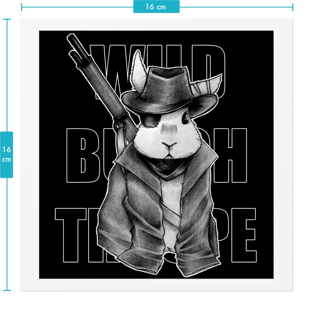 ゲキうさくん : REAL (ステッカー)