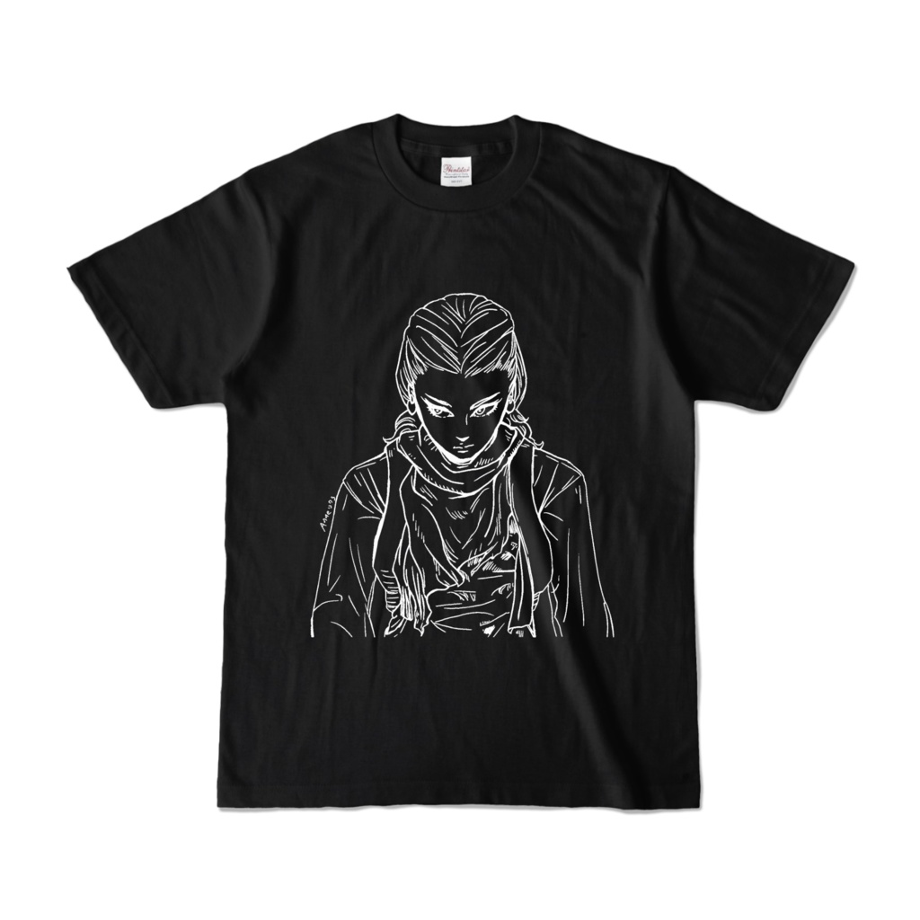 安念カラーTシャツ(ブラック)