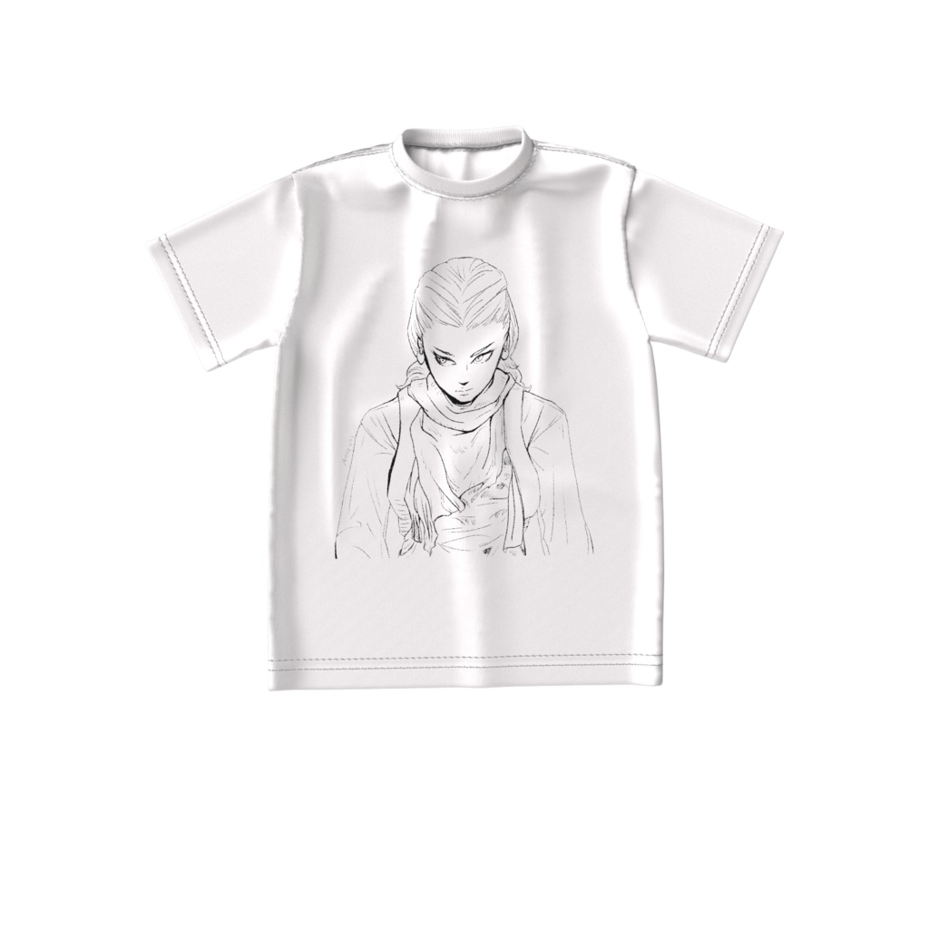 安念ビッグシルエットTシャツ(ホワイト)