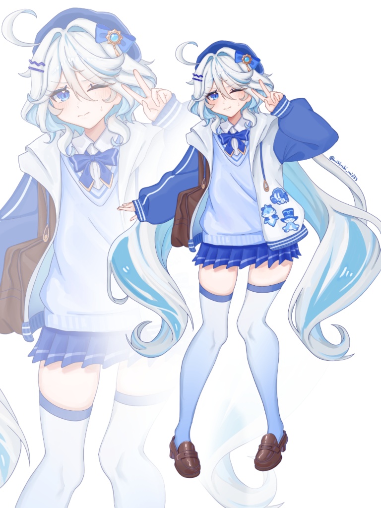 フリーナ　制服アクリルスタンド