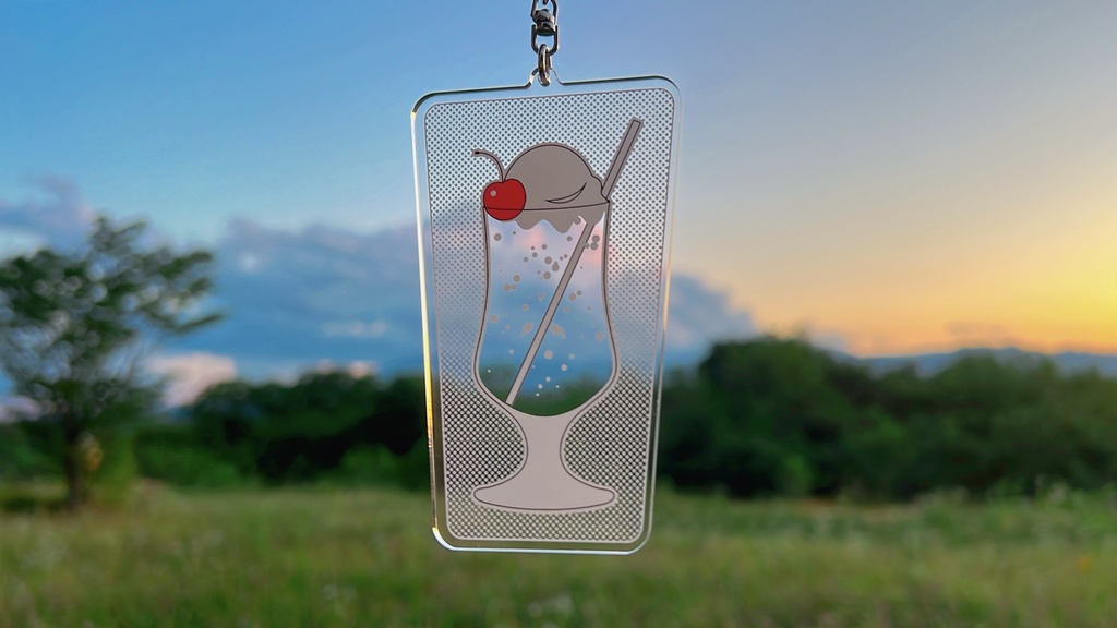 なんでもクリームソーダにしちゃうキーホルダー